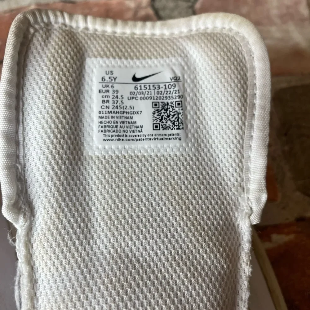 5 for $25🔥Nike‎ Son of Force Triple White Trainers Shoes Youth Size 6.5